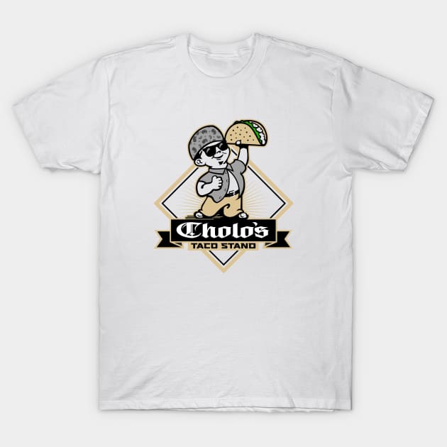 CHOLO'S TACO STAND T-Shirt by KERZILLA